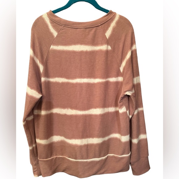Kaleigh Marley Women’s Raglan Tie Dye Crew Neck‎ Sweatshirt Size L Pink … - Picture 5 of 9